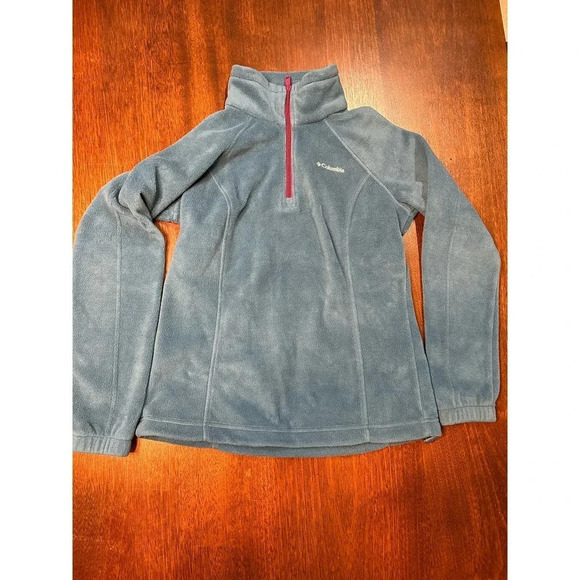 Columbia Women’s Small Blue Purple Zip Up Pull Over Light Sweater Spring Jacket - Picture 1 of 7